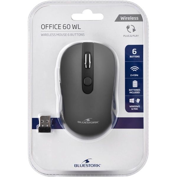 Bluestork Office 60 Wireless Mouse Grey