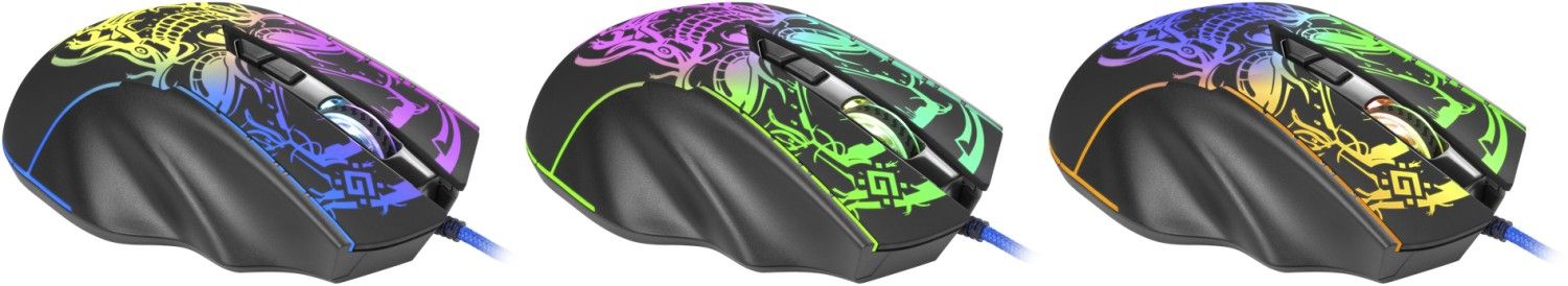 Defender Bulletstorm GM-928 RGB Gaming Mouse Black