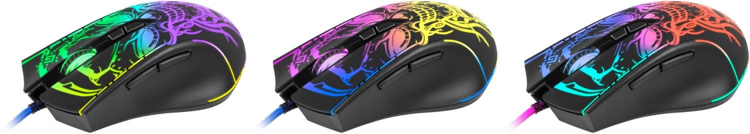 Defender Bulletstorm GM-928 RGB Gaming Mouse Black
