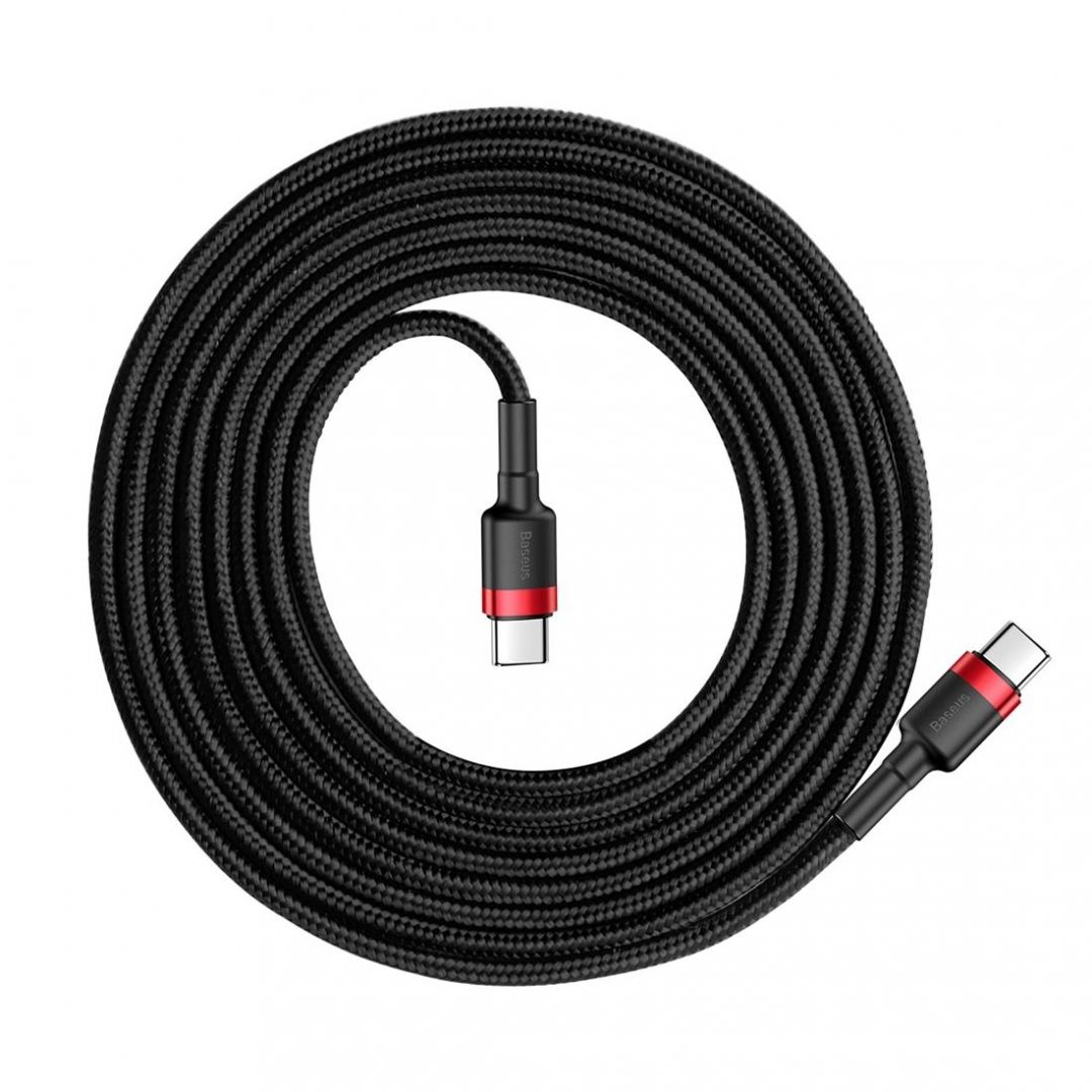 Baseus Cafule USB Type-C - USB Type-C QC3.0 cable 2m Black/Red