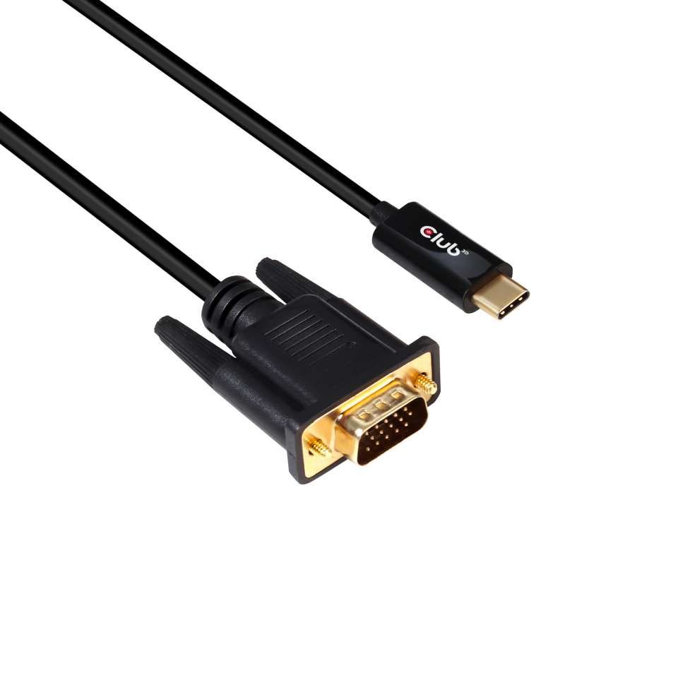 Club3D USB Type-C to VGA Active Cable M/M 5m Black
