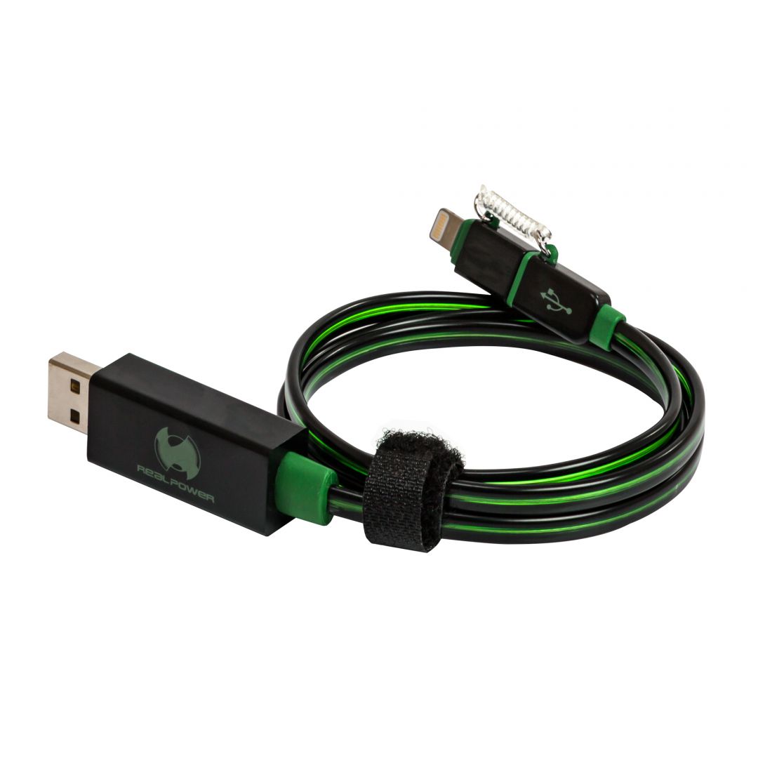 Realpower Floating cable 2in1 74,5cm Green