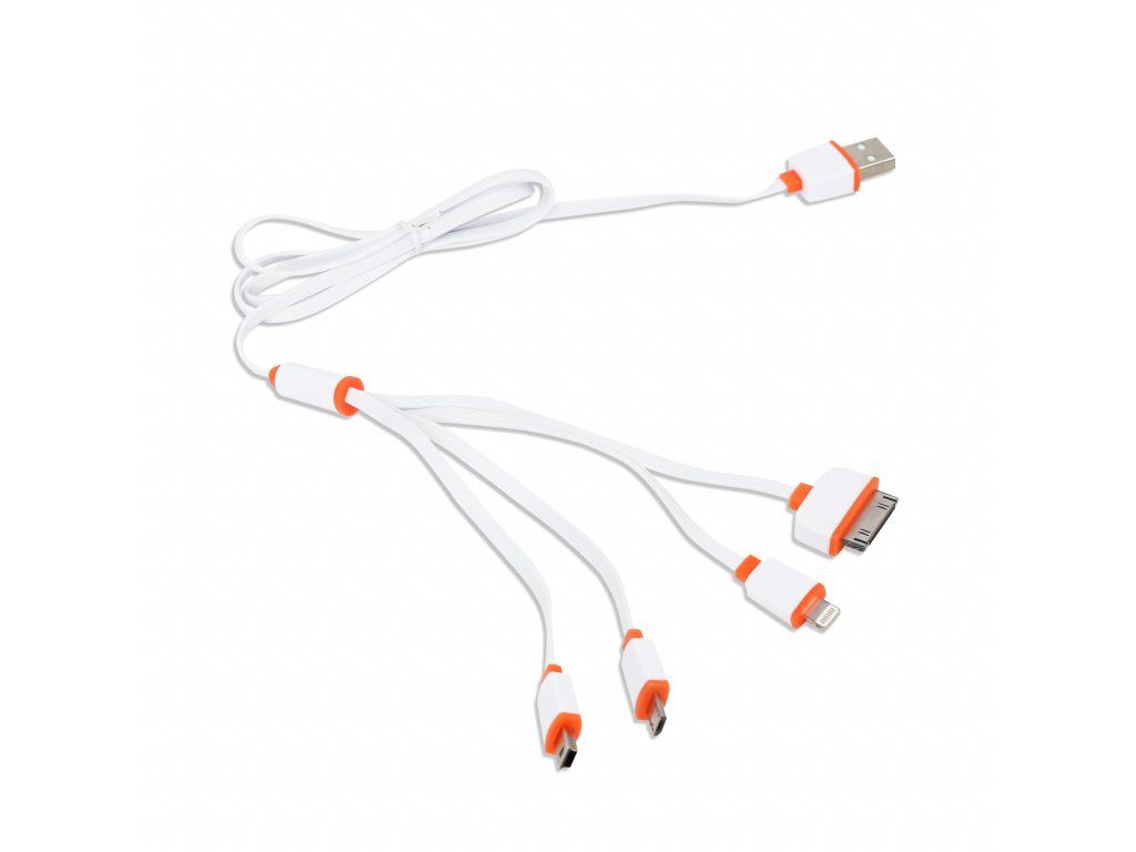 Platinet Omega 4-in-1 Universal Charging Cable White