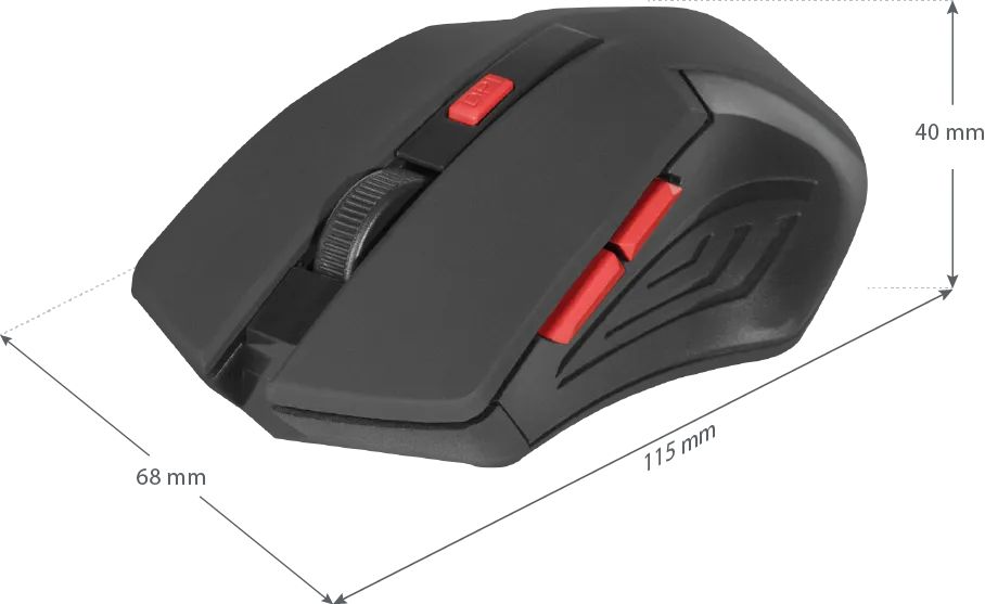 Defender RF Accura MM-275 Wireless Mouse Black/Red