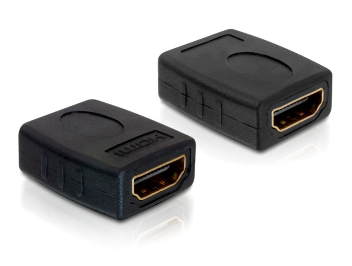 DeLock Adapter HDMI female / female Black