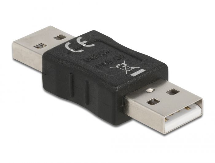 DeLock Adapter Gender Changer USB-A male - USB-A male