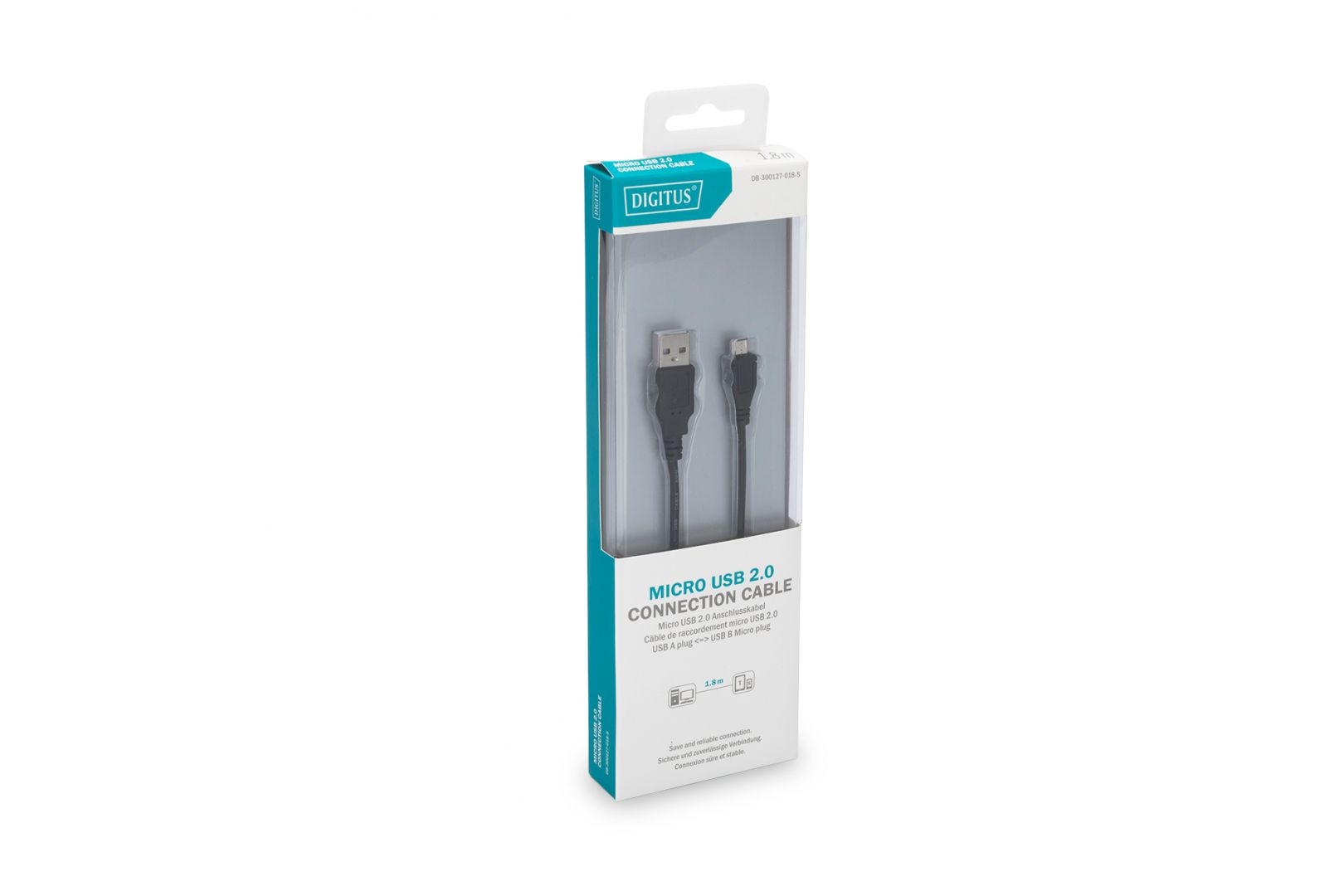 Digitus USB 2.0 connection cable, type  A - micro B