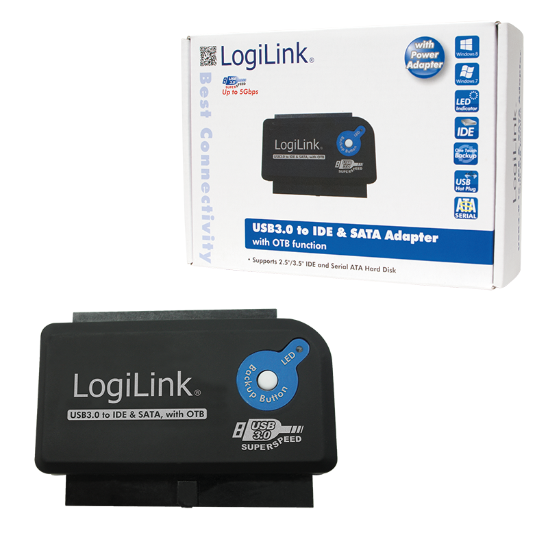 Logilink AU0028A USB3.0 to IDE & SATA with OTB adapter