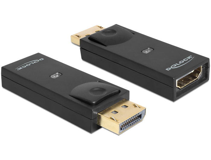 DeLock Adapter Displayport 1.1 male > HDMI female Black