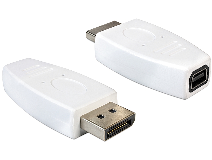 DeLock Adapter Displayport 1.2 male > Displayport mini female