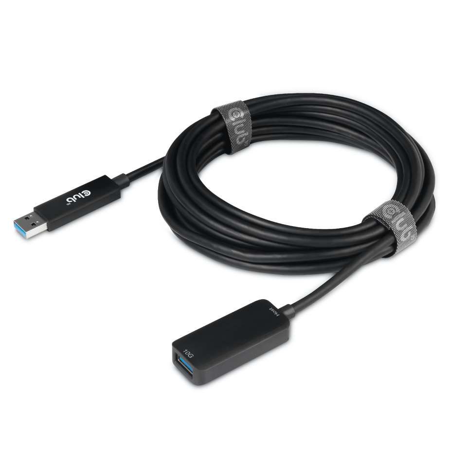 Club3D USB3.2 Gen2 Type A Extension Cable 10Gbps M/F 5m Black