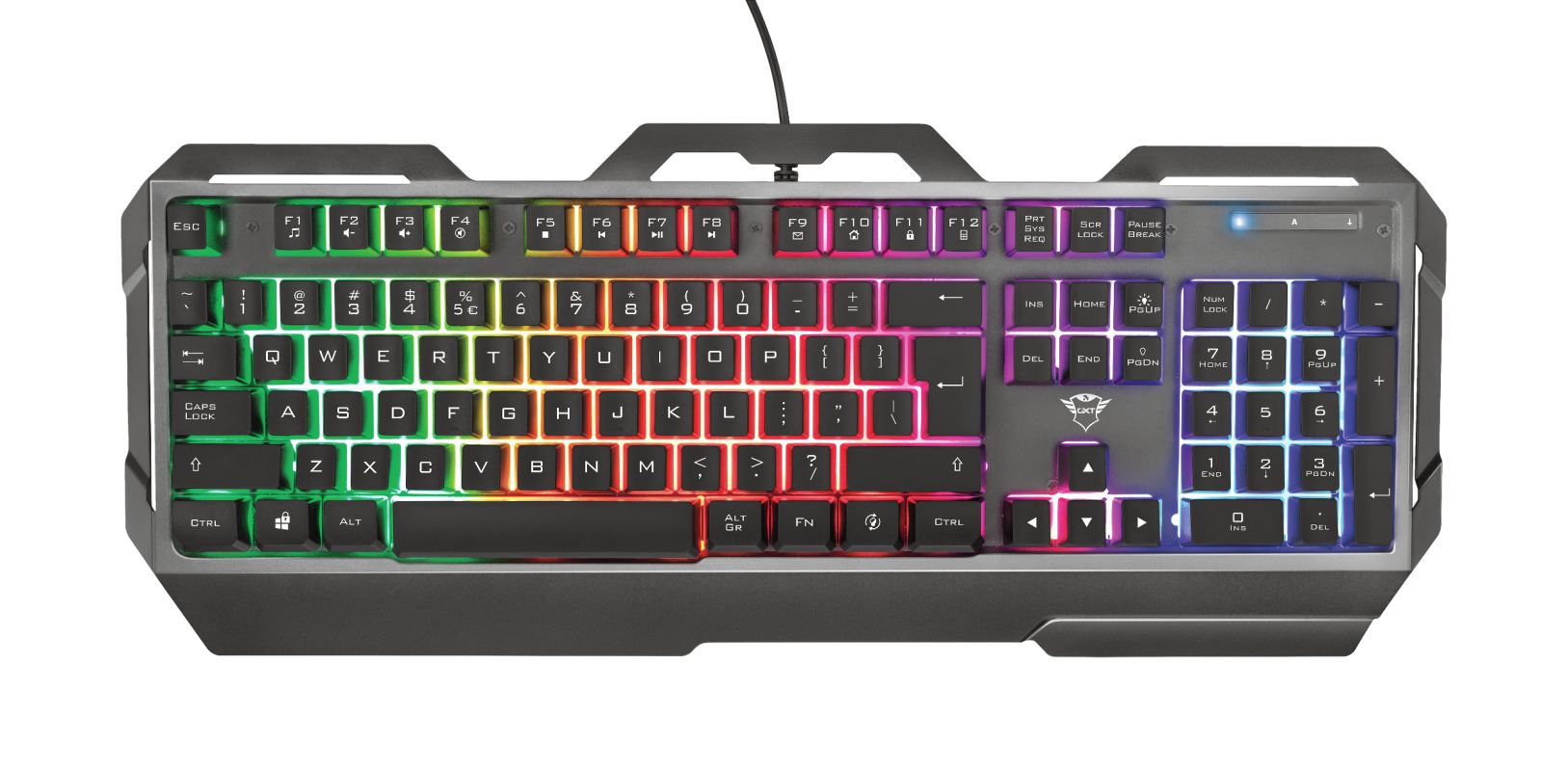 Trust GXT 856 Torac RGB Illuminated Gaming Keyboard Black HU