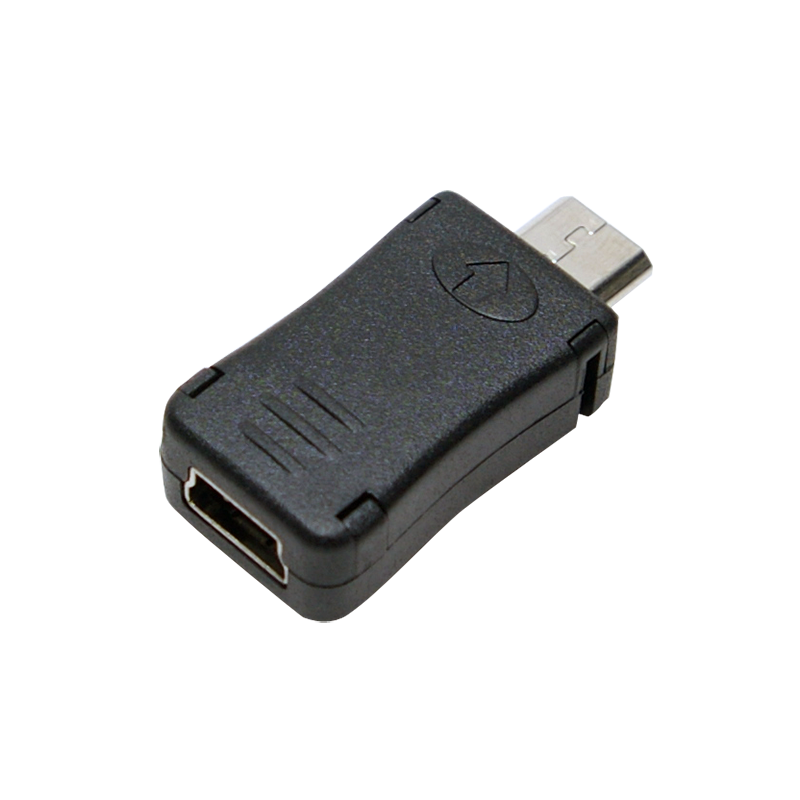 Logilink miniUSB Female to microUSB Male adapter Black