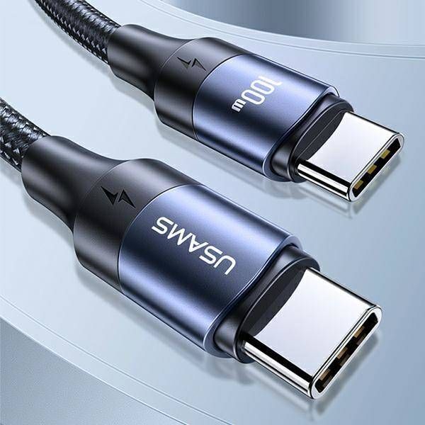 Usams SJ524USB01 Type-C to Type-C 100w PD Fast Charging and Data Cable 1,2m  Black