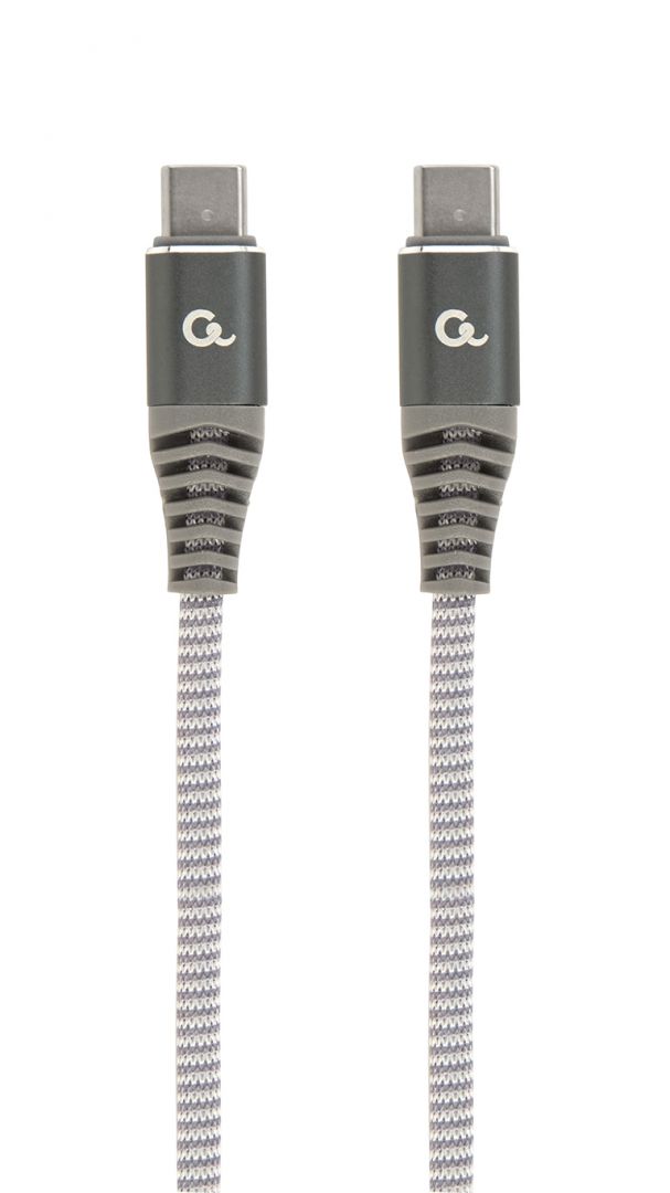 Gembird CC-USB2B-CMCM60-1.5M 60W Type-C Power Delivery (PD) Premium Charging & Data cable 1,5m Grey