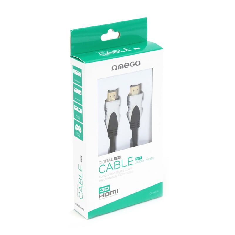 Platinet Omega HDMI 1.4 Gold cable 1,5m Black/White