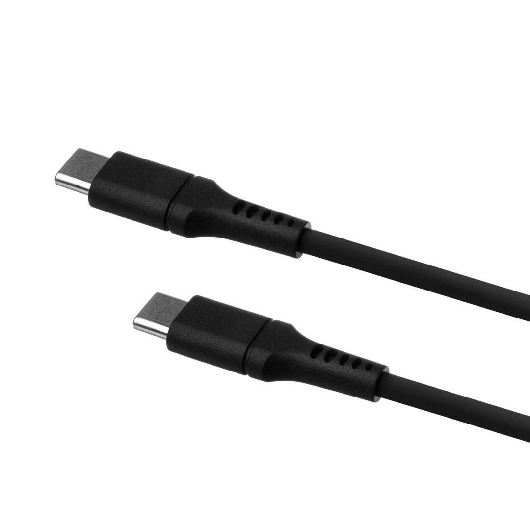 FIXED Liquid Silicone Cable USB-C/USB-C, 2m, 60W, black
