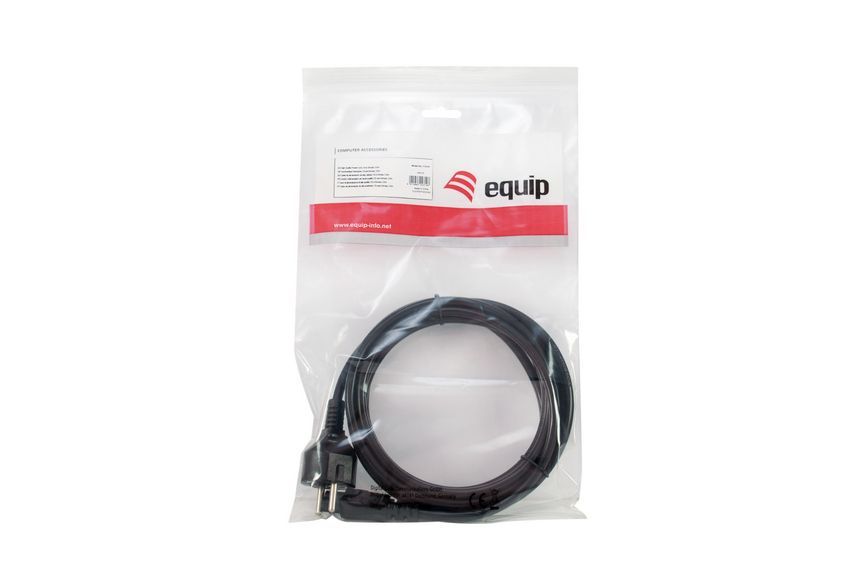 EQuip High Quality Power Cord C5 to Schuko 3m Black