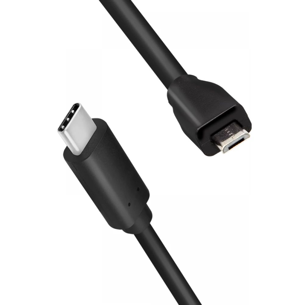 Logilink USB 2.0 cable USB-C male to micro-USB male 1m Black