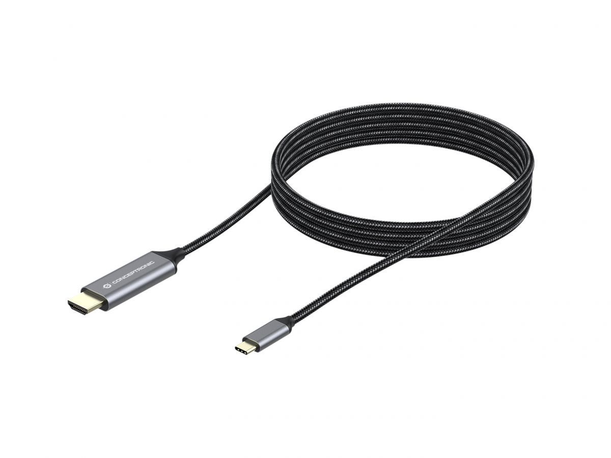 Conceptronic  ABBY10G USB-C to HDMI Male to Male 4K60Hz cable 2m Black