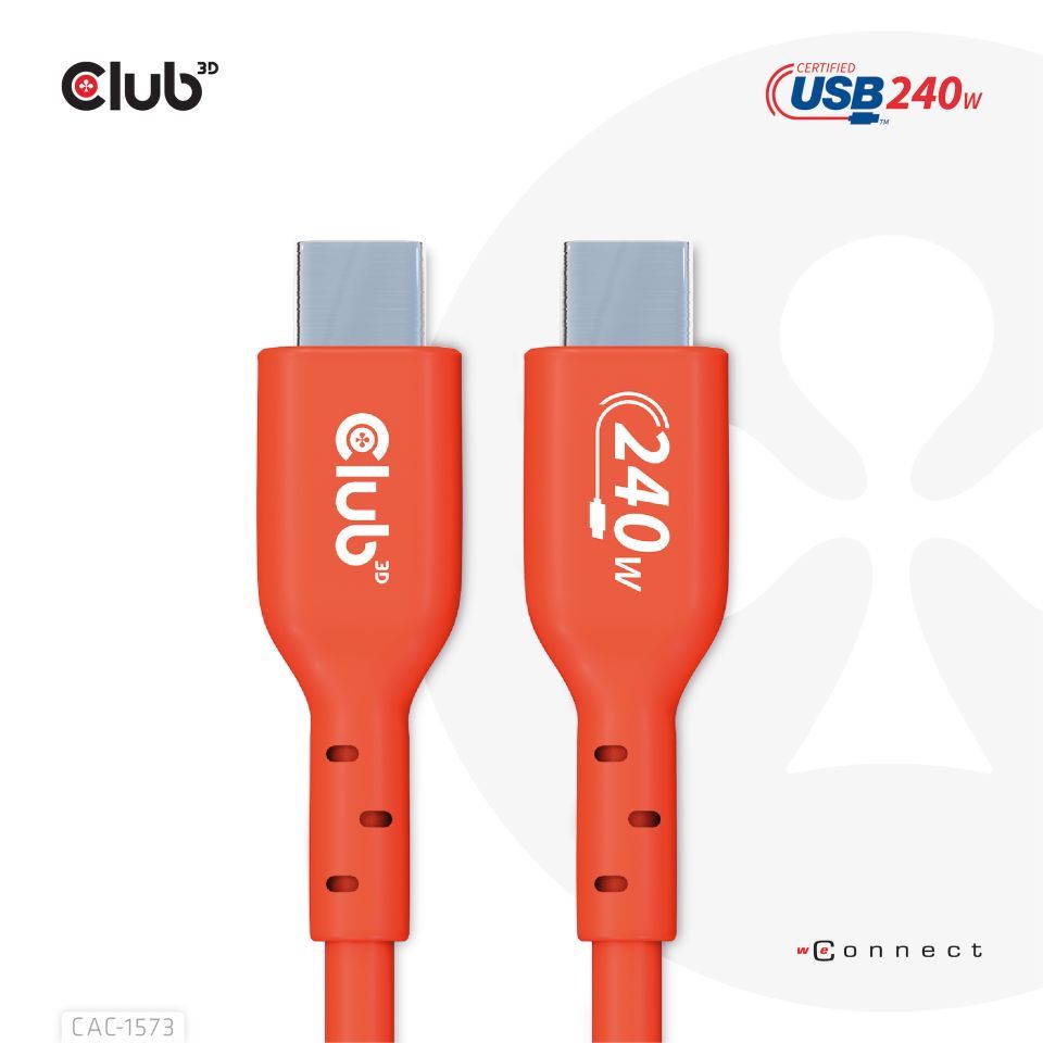 Club3D USB2 Type-C cable 2m Red