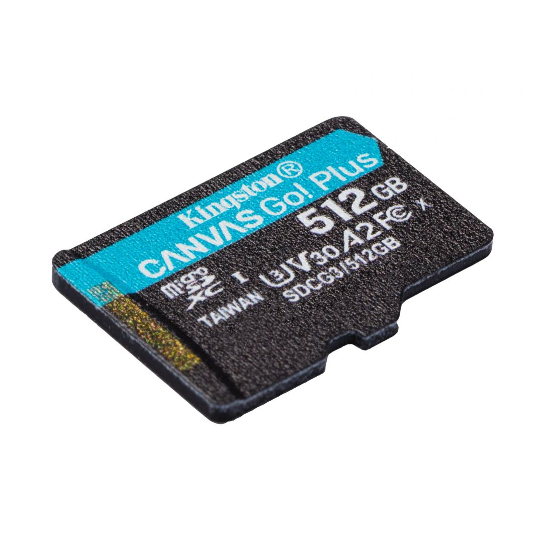 Kingston 512GB microSDXC Canvas Go! Plus Class 10 170R A2 U3 V30 Card adapter nélkül