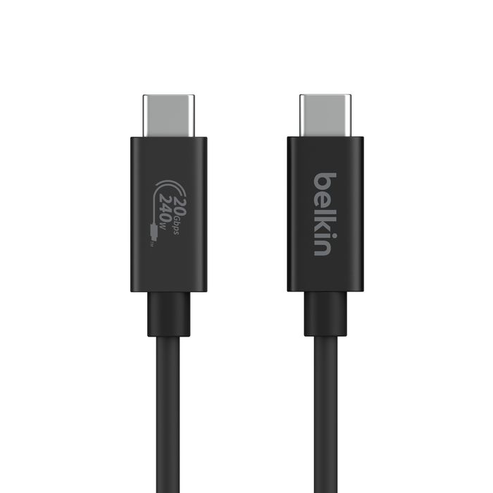 Belkin USB4 USB-C/USB-C 240W + 20Gbps Cable 2m Black