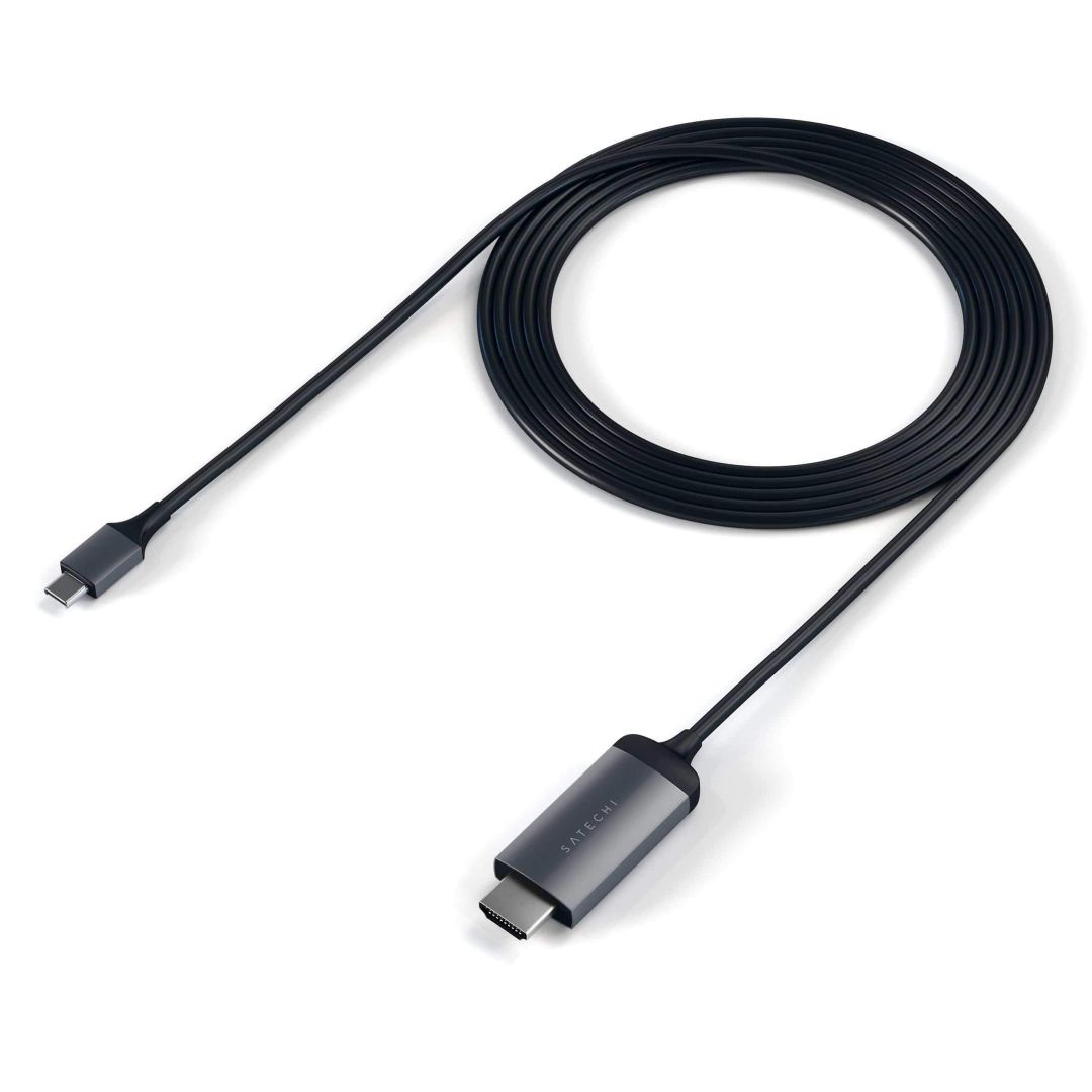 Satechi Aluminum Type-C to HDMI Cable 1,8m Black/Grey