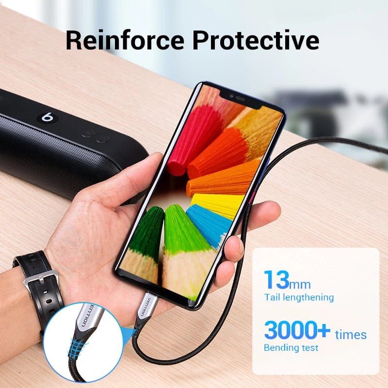 Vention USB 2.0 A Male to C Male 3A Cable 1m Black