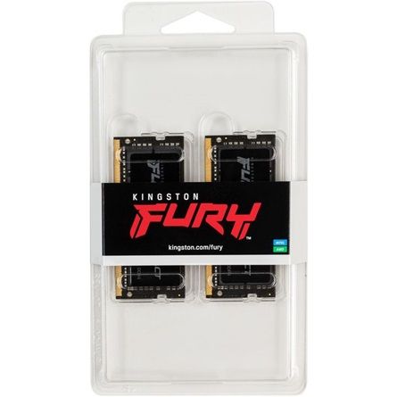 Kingston 16GB DDR4 3200MHz Kit(2x8GB) SODIMM Fury Impact Black