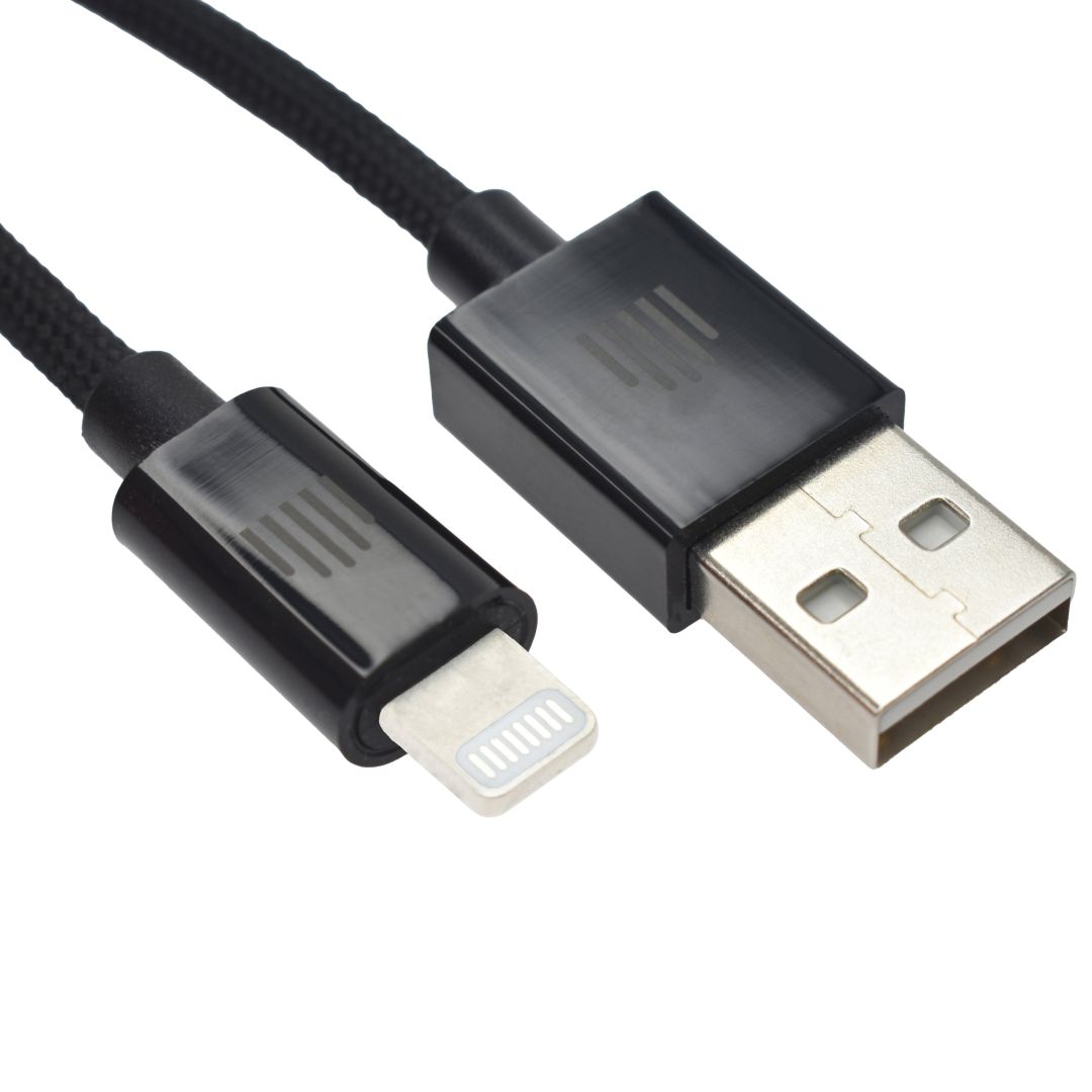 Dviced USB-A to Lightning cable 0,25m Black