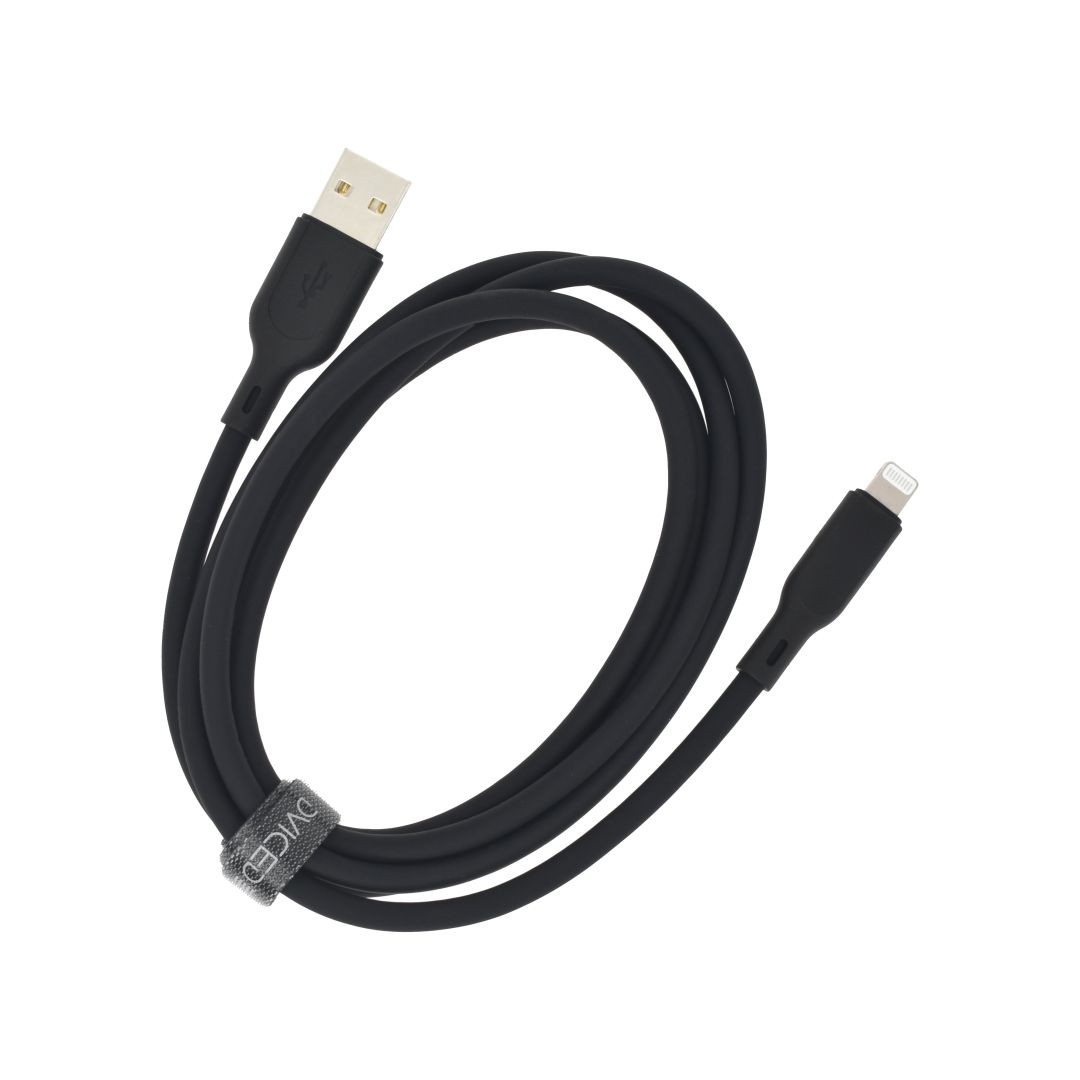 Dviced USB-A to Lightning cable 1,25m Black