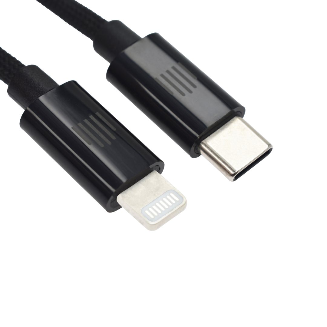 Dviced USB-C to Lightning Cable 0,25m Black