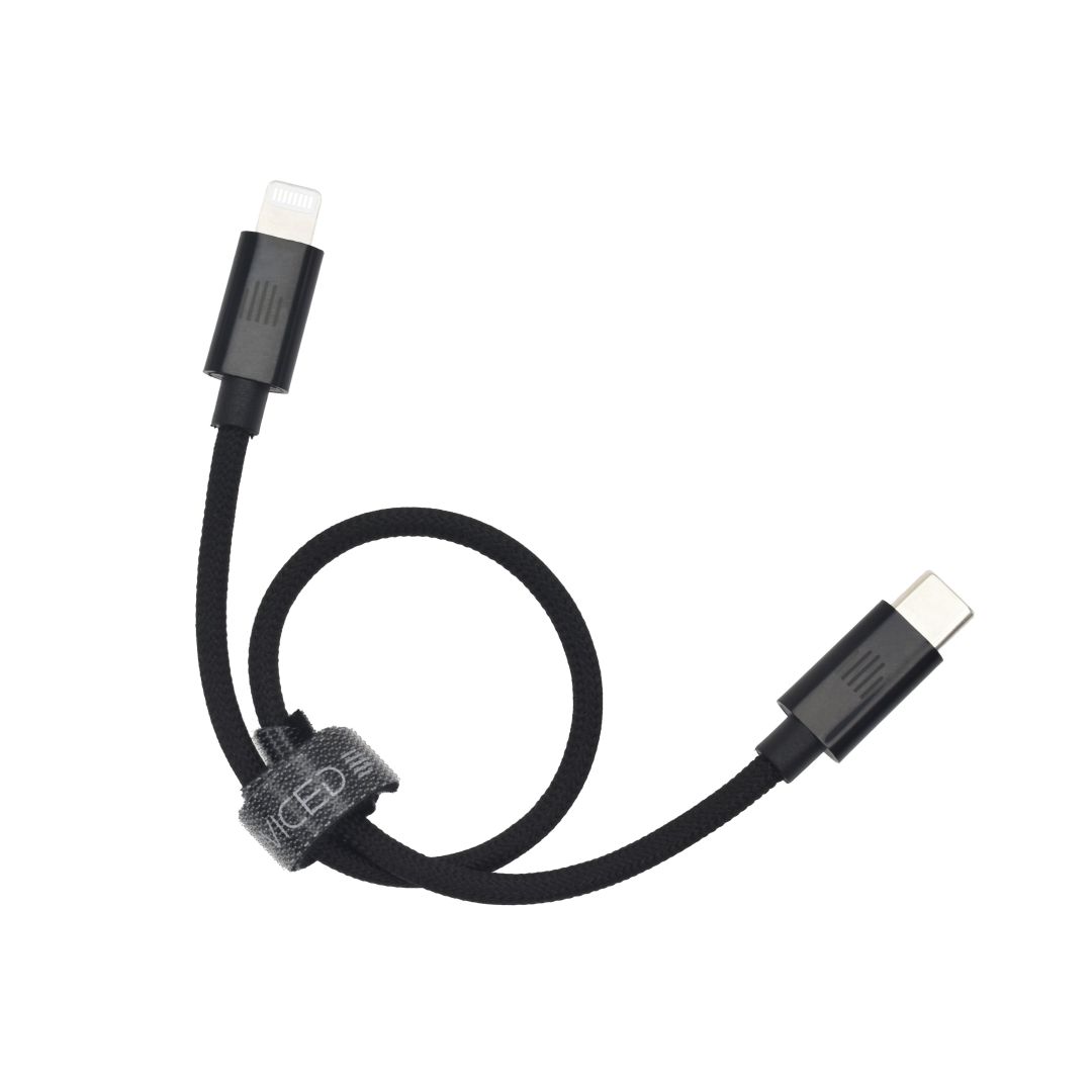 Dviced USB-C to Lightning Cable 0,25m Black