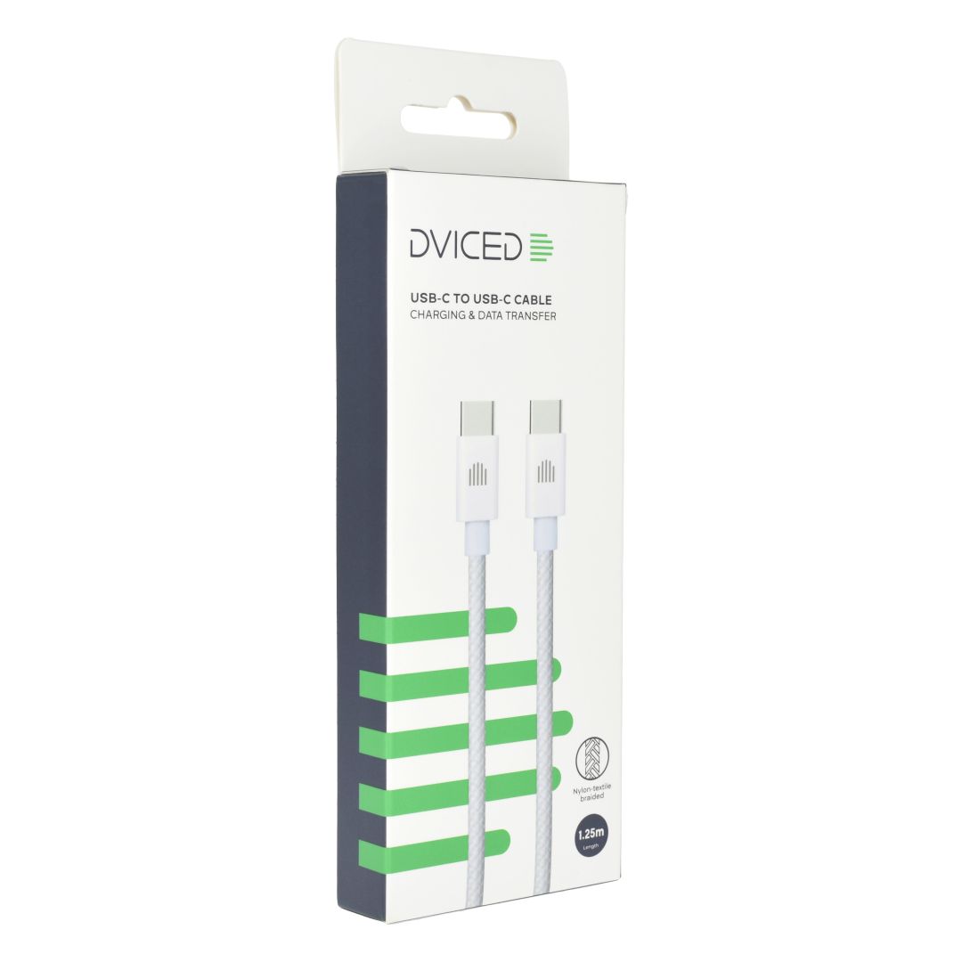 Dviced USB-C to USB-C Cable 1,25m White