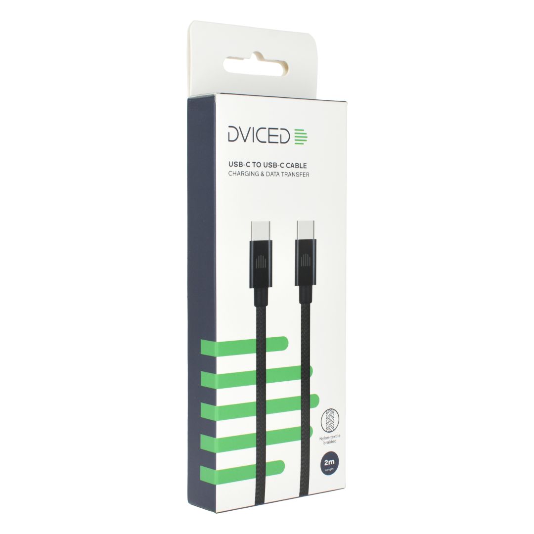 Dviced USB-C to USB-C Cable 2m Black