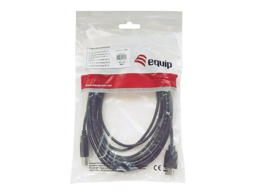 EQuip USB 2.0 Type A to Type B Cable 2m Black