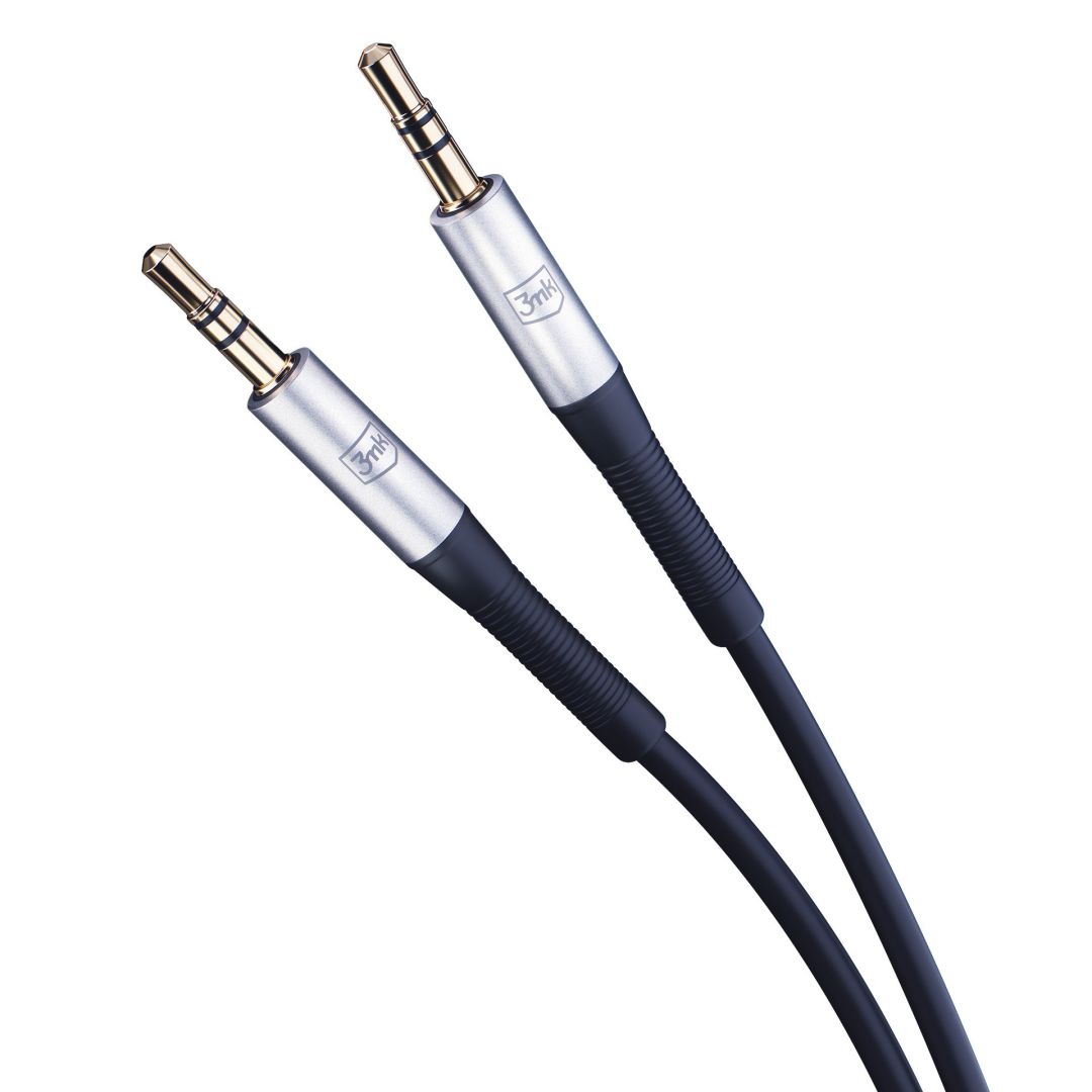 3mk AUX Jack 3,5mm - Jack 3,5mm cable 1m Black