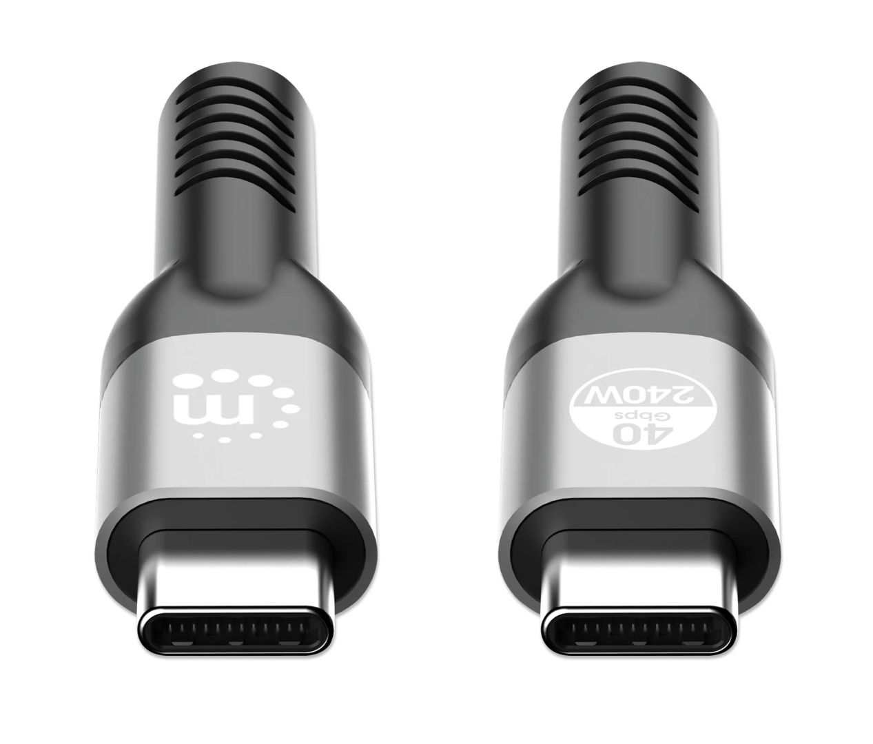 Manhattan USB-C to USB-C 240W 40Gbit/s 8K cable 2m Black