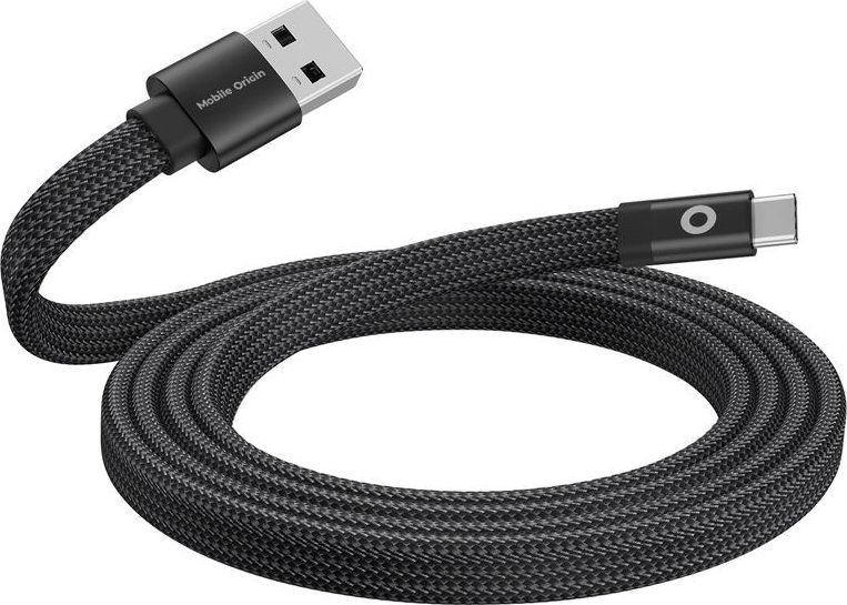 Mobile Origin Magnetic Flat Patented Original Cable USB-A to USB-C 1m Black  