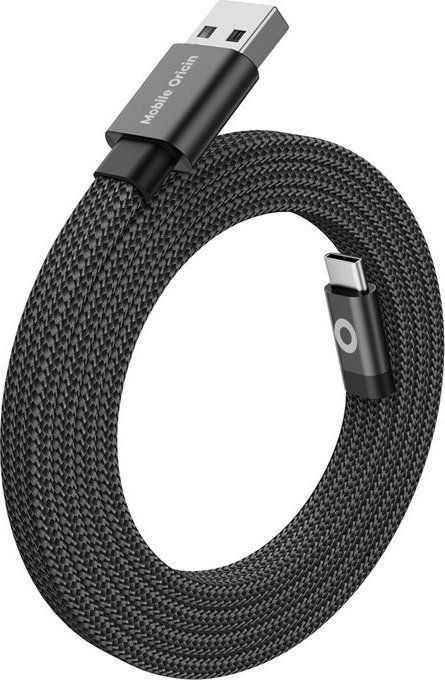 Mobile Origin Magnetic Flat Patented Original Cable USB-A to USB-C 1m Black  