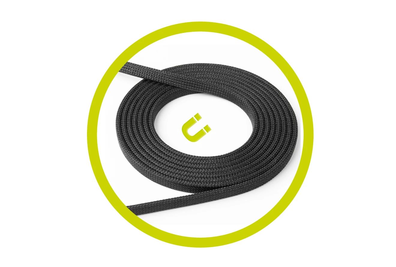 Mobile Origin Magnetic Flat Patented Original Cable USB-C to USB-C 1m Black