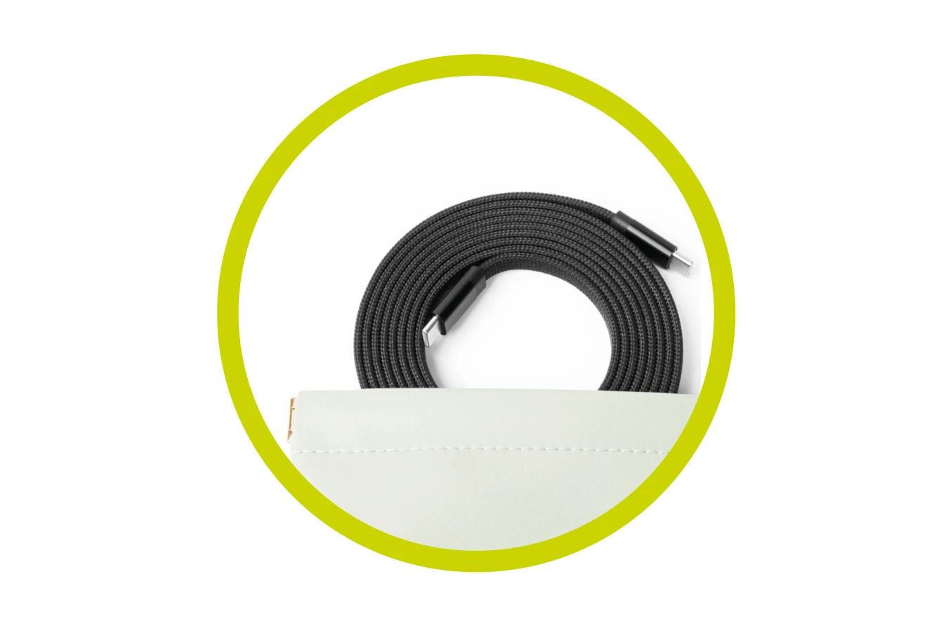 Mobile Origin Magnetic Flat Patented Original Cable USB-C to USB-C 1m Black