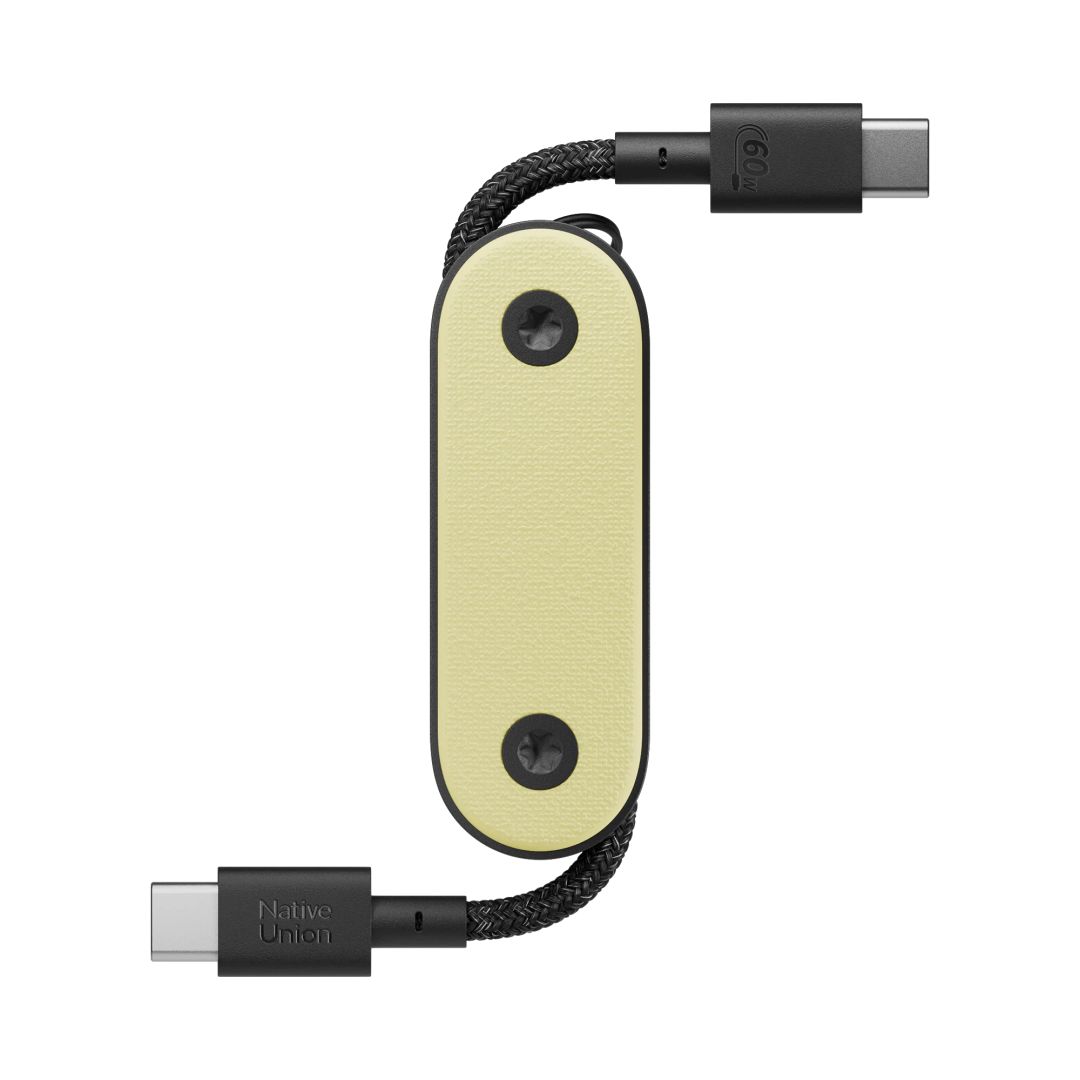 Native Union Pocket Cable USB-C - USB-C 0,17m Lemon