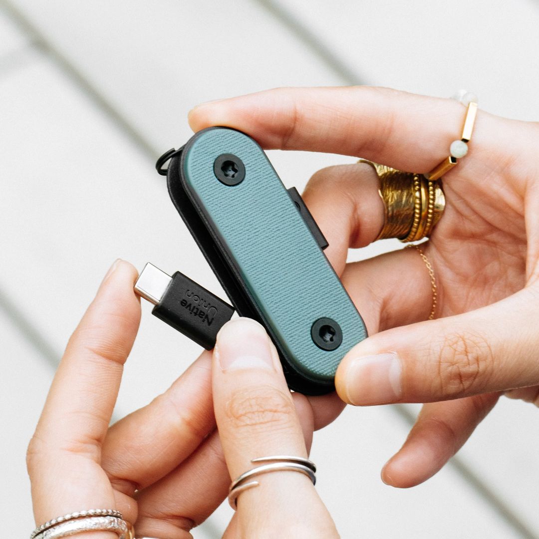 Native Union Pocket Cable USB-C - USB-C 0,17m Slate Green