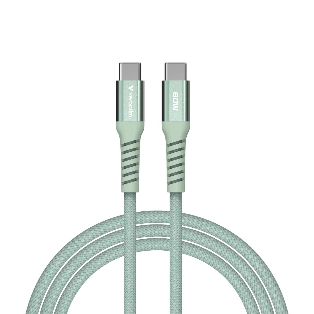 Verbatim Sync&Charge USB-C/USB-C 60W Magnetic cable 1,2m Green