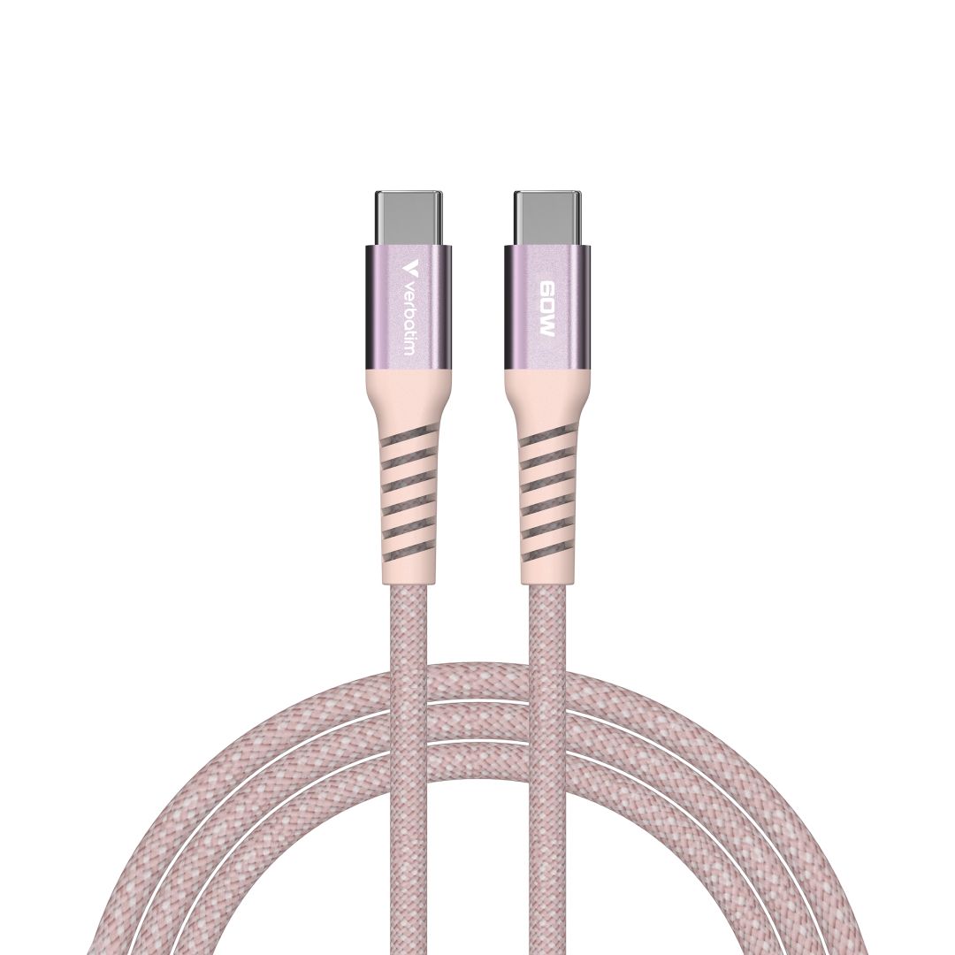 Verbatim Sync&Charge USB-C/USB-C 60W Magnetic cable 1,2m Pink
