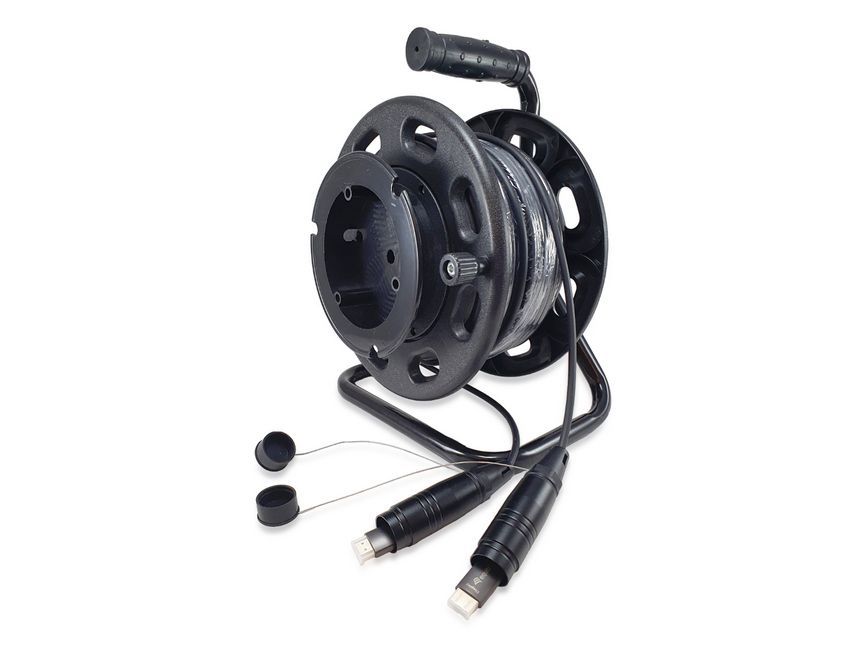 EQuip HDMI 2.1 Active Optic Armored Cable 50m 8K/60Hz 4K/120Hz 48Gbps Black