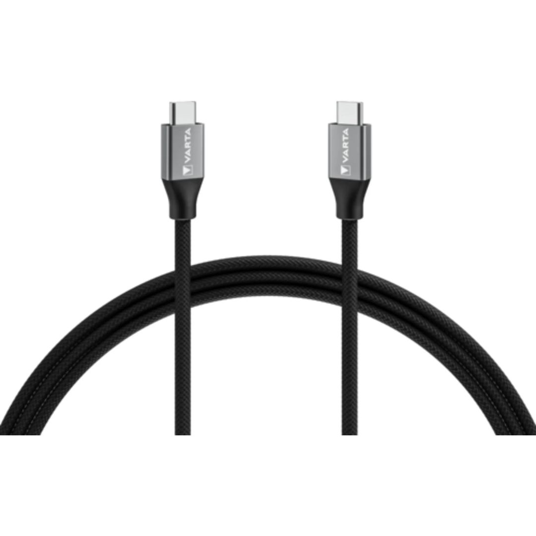 Varta USB-C to USB-C Speed Charge & Sync Cable 2m Black