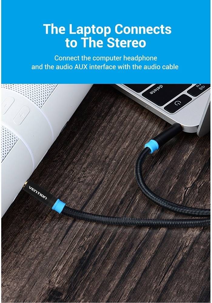 Vention Audio 3.5mm jack/M to 3.5mm jack/M cable 3m Black